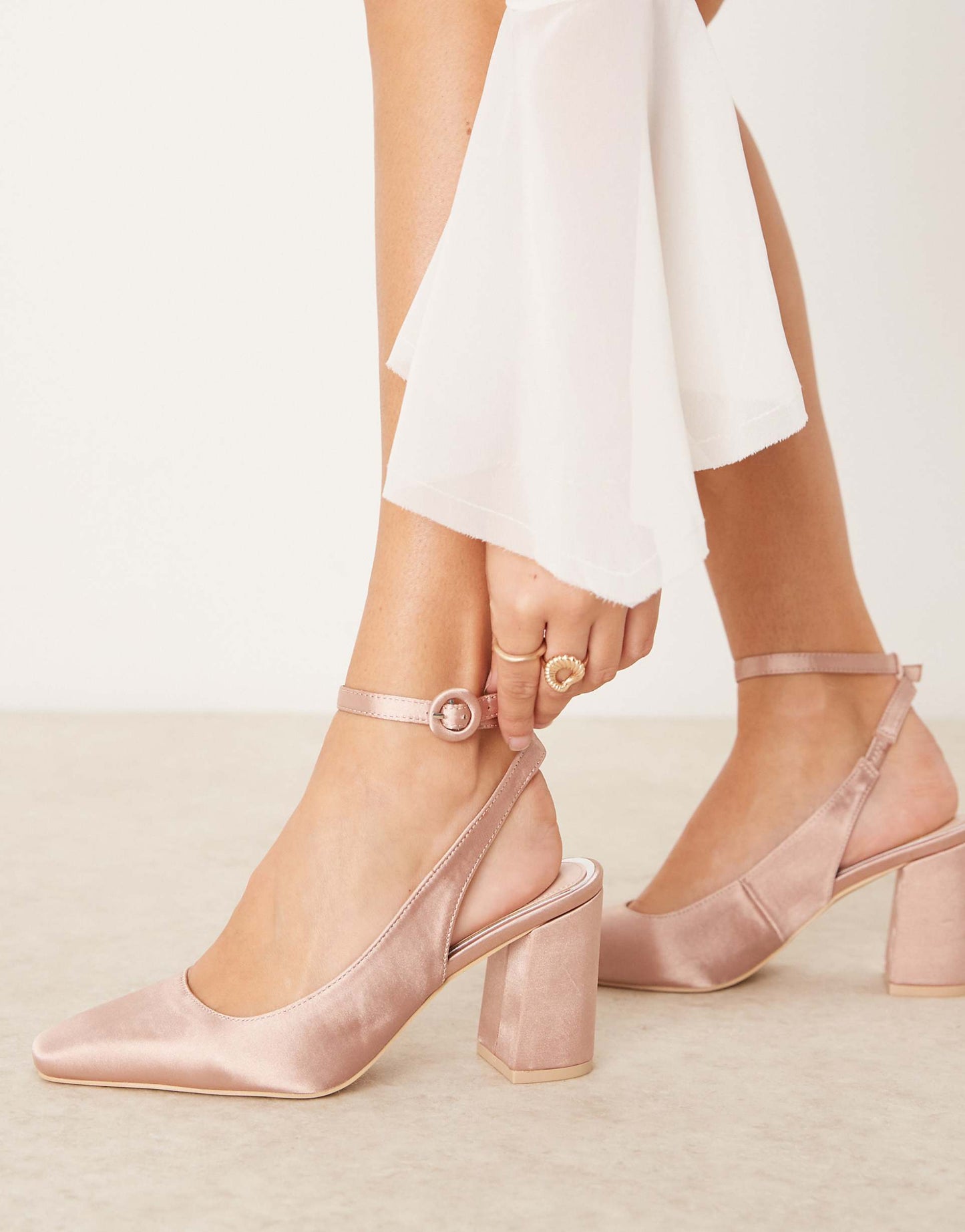 Bridal Nora Slingback Heeled Shoes