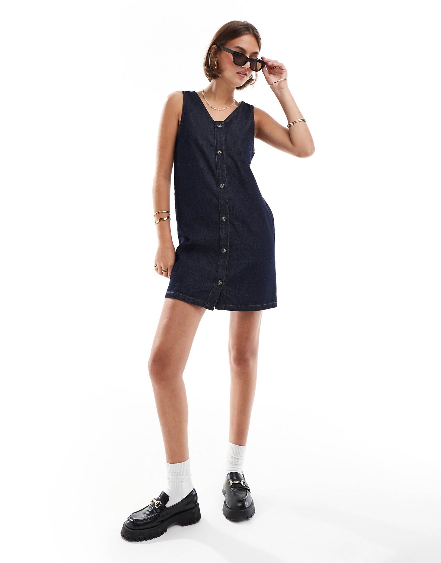 Denim Button Down Dress