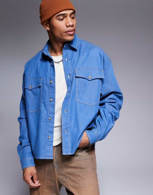 Boxy Denim Overshirt