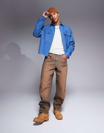 Boxy Denim Overshirt