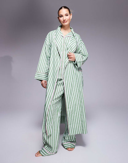 Woven Stripe Robe