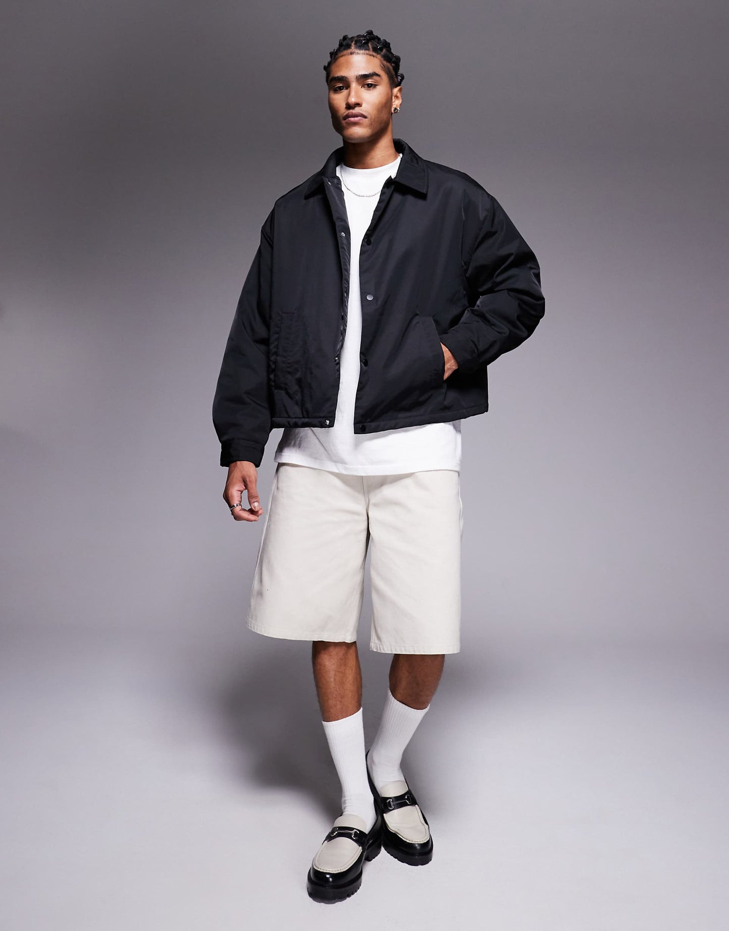 Boxy Oversized Coach Jacket