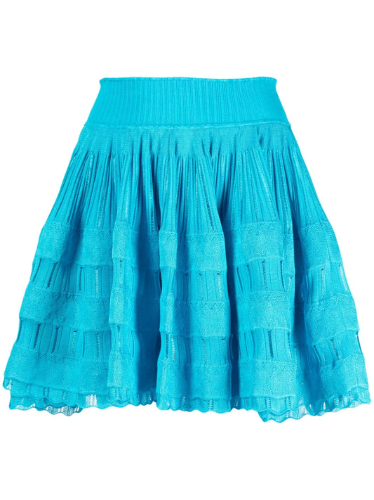 High-Waisted Pleated Skirt