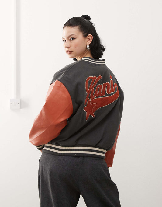 Retro Star Logo College Jacket