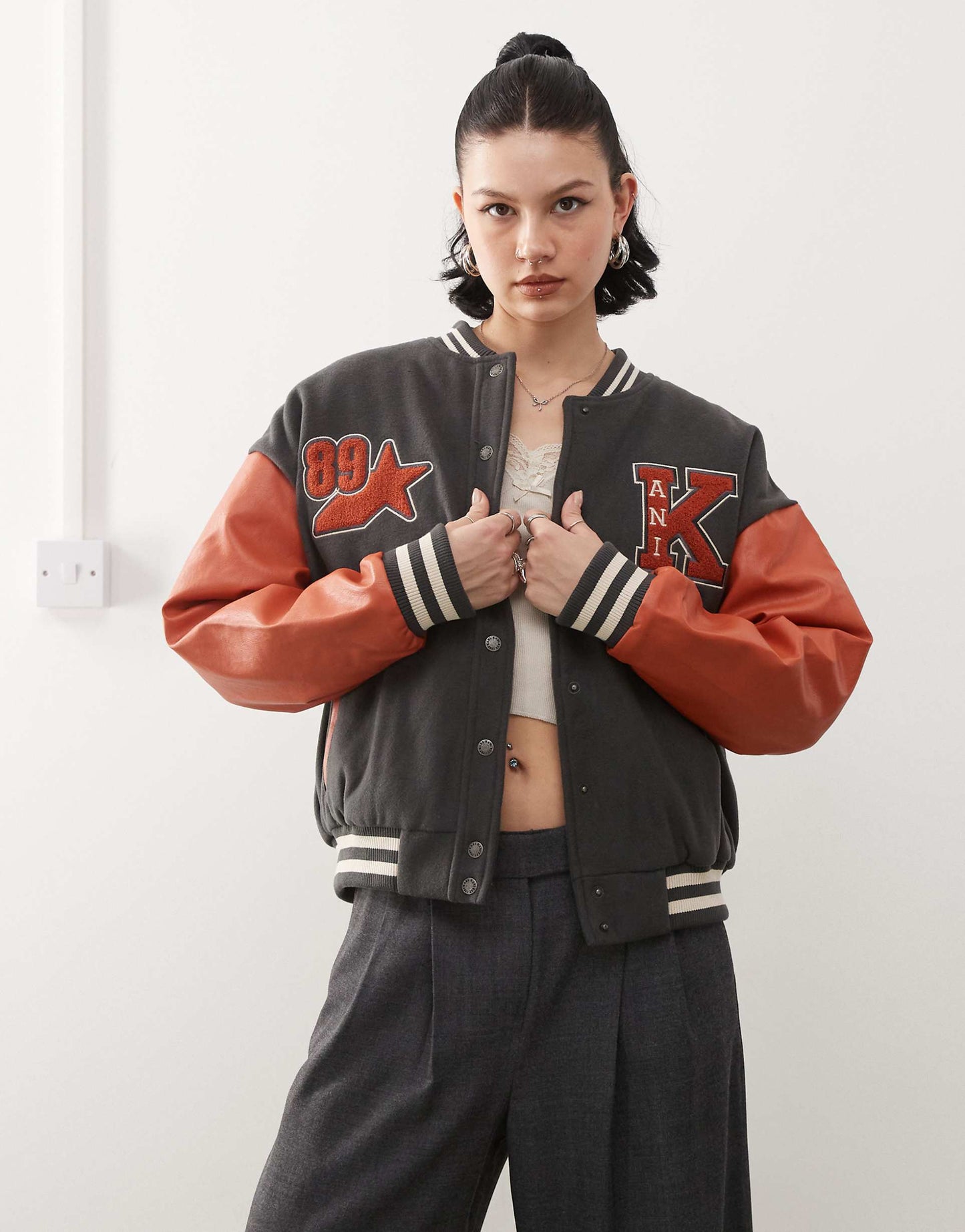 Retro Star Logo College Jacket