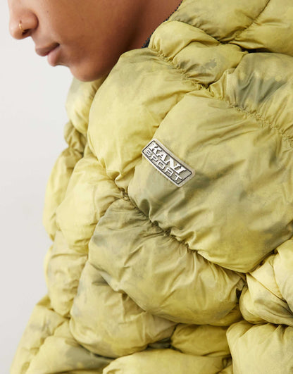 Quilted Tie Dye Puffer Jacket
