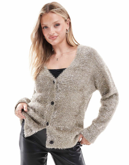 Metallic Cardigan