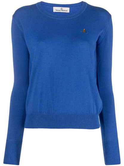 Orb-Embroidered Cotton-Cashmere Jumper