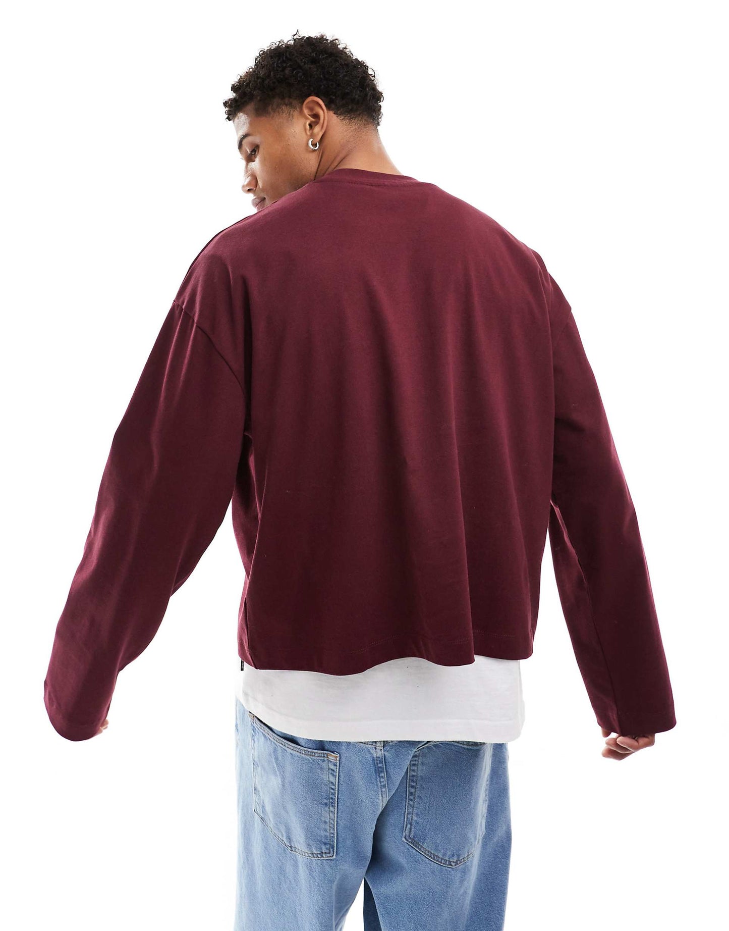 Essential Heavyweight Oversized Boxy Long Sleeve T-Shirt 240Gsm