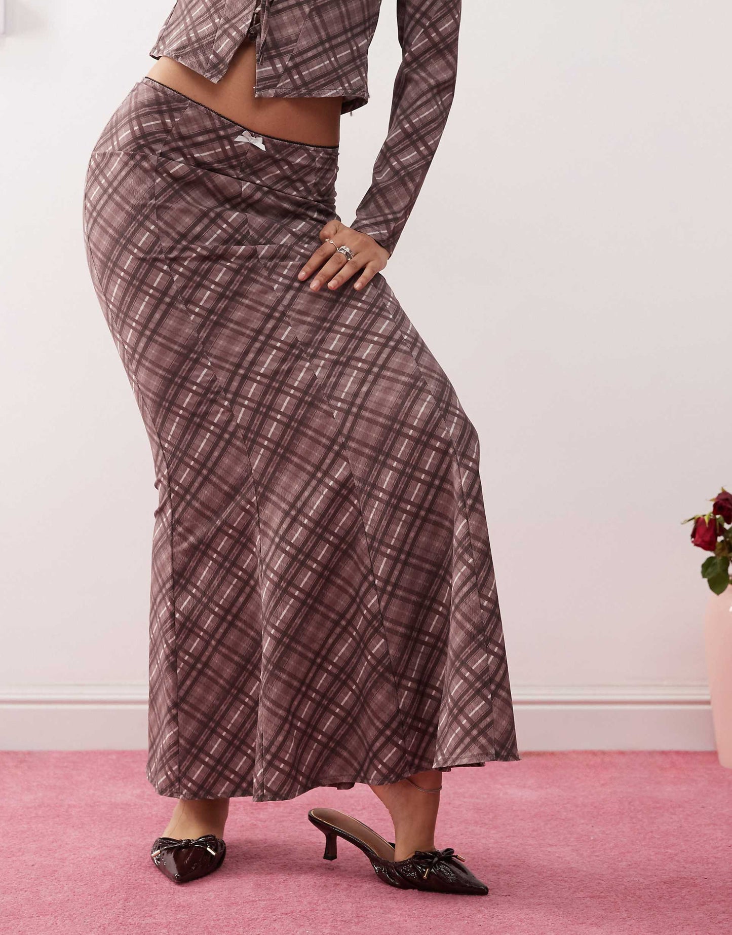 Midaxi Low Rise Skirt