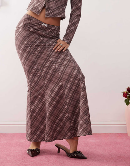 Midaxi Low Rise Skirt