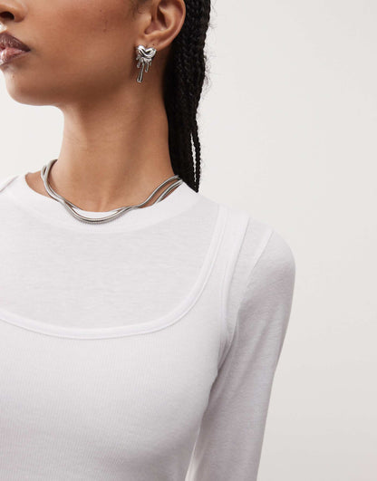 Double Layer Long Sleeve Top