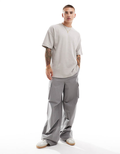 Textured Oversized T-Shirt