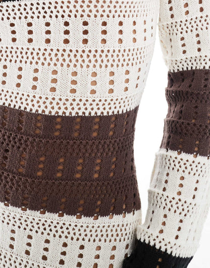 Exclusive Longsleeve Crochet Maxi Beach Dress