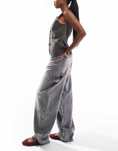 Adjustable Waist Carpenter Jeans