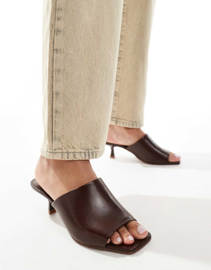 Square Toe Mules