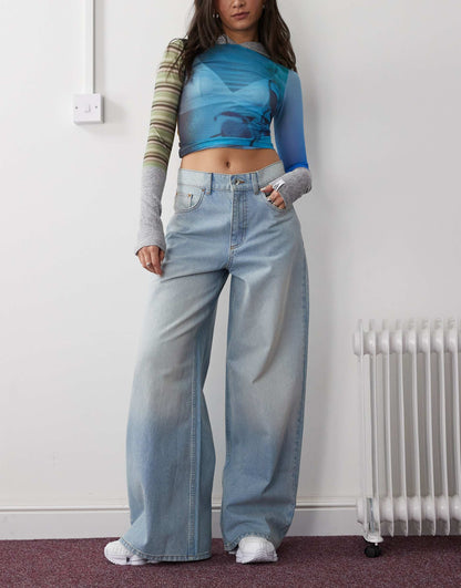 X003 Wide Leg Jeans