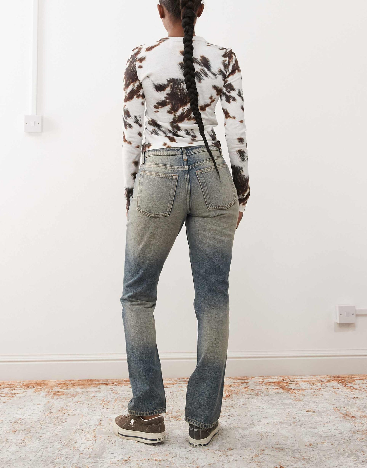 Low Rise Straight Leg Jeans