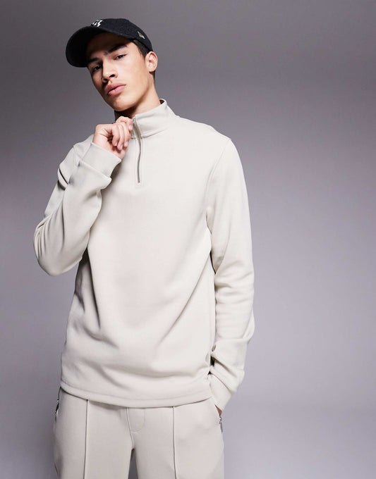 Smart Half Zip Sweatshirt Co-Ord