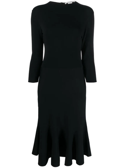 Knitted Midi Flared Dress