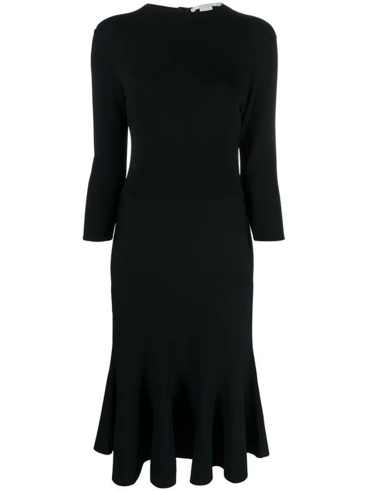 Knitted Midi Flared Dress