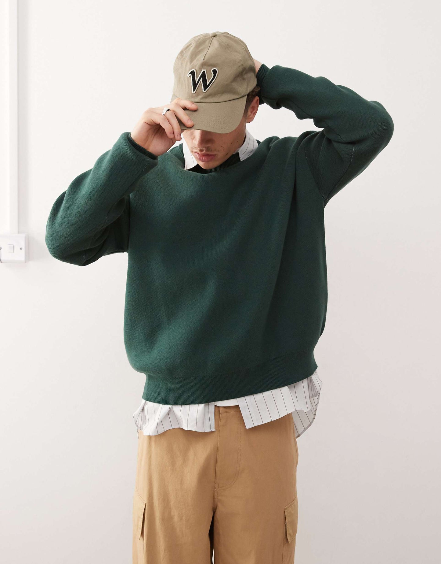 Knitted Jumper With Back Logo Detail