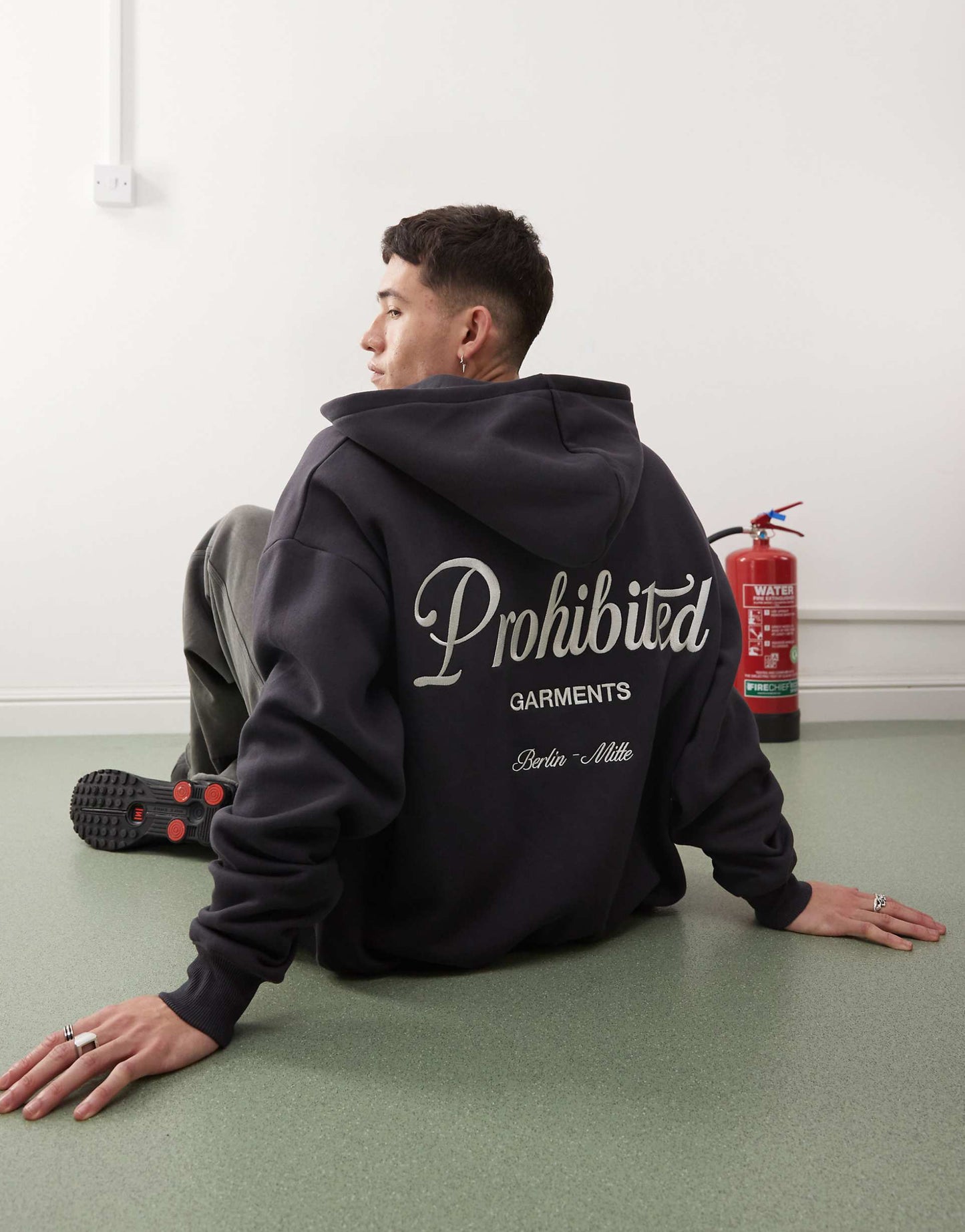 Script Logo Zip Through Hoodie