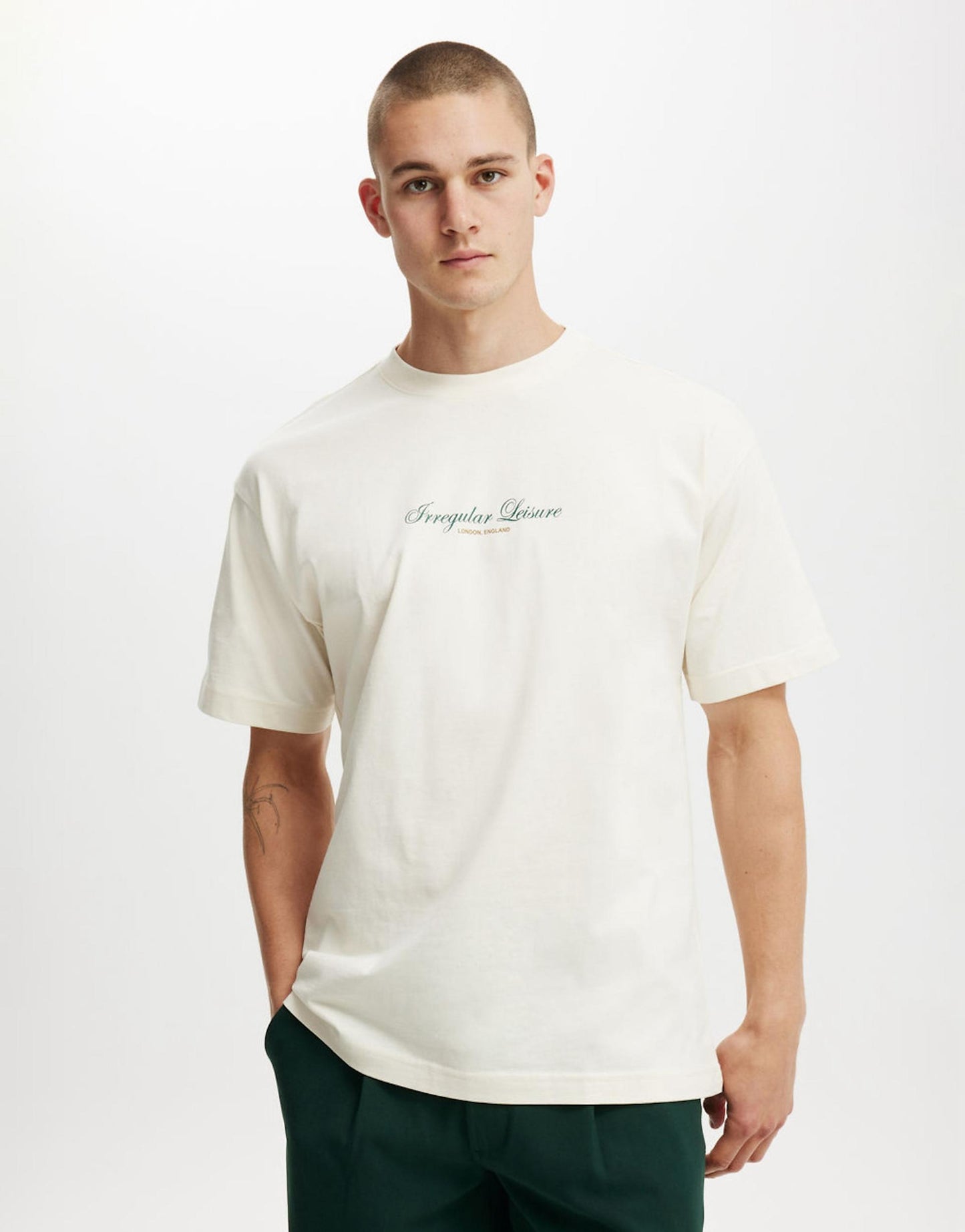 Box Fit Text T-Shirt
