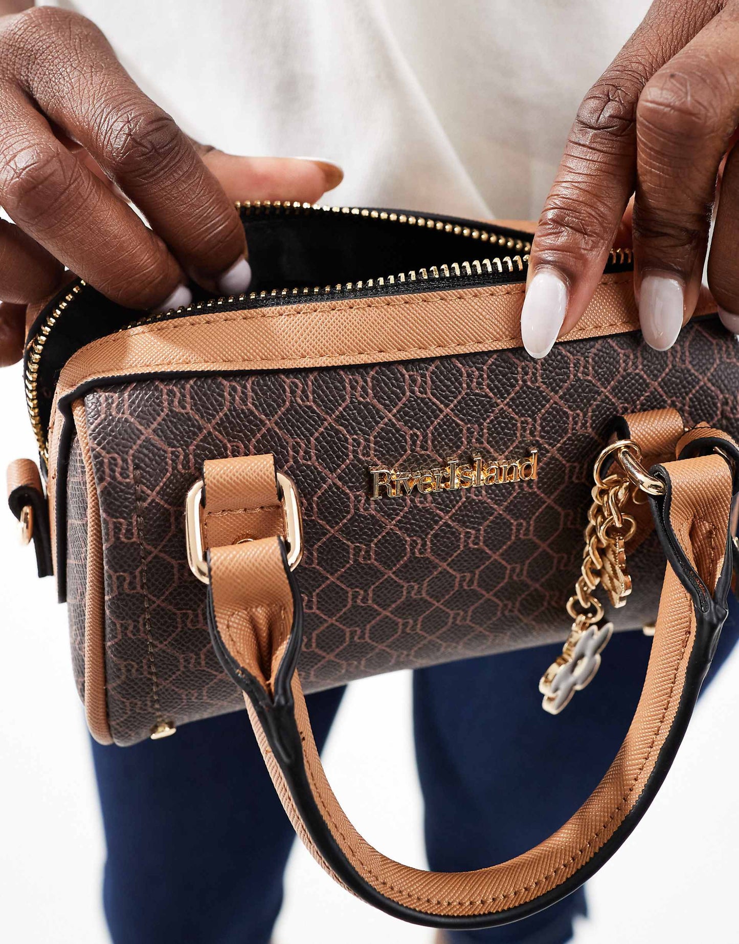 Mini Monogrammed Bowler Bag