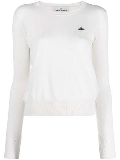 Orb-Embroidered Cotton-Cashmere Jumper