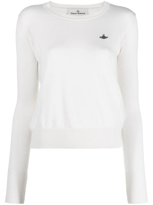 Orb-Embroidered Cotton-Cashmere Jumper