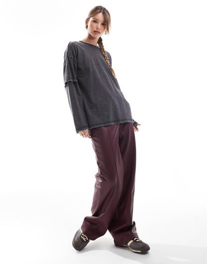 Layered Long Sleeve Top