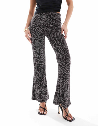 Petite Flare Glitter Trouser