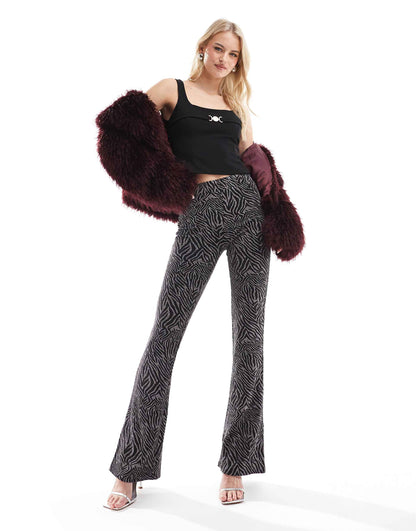 Tall Flare Glitter Trouser