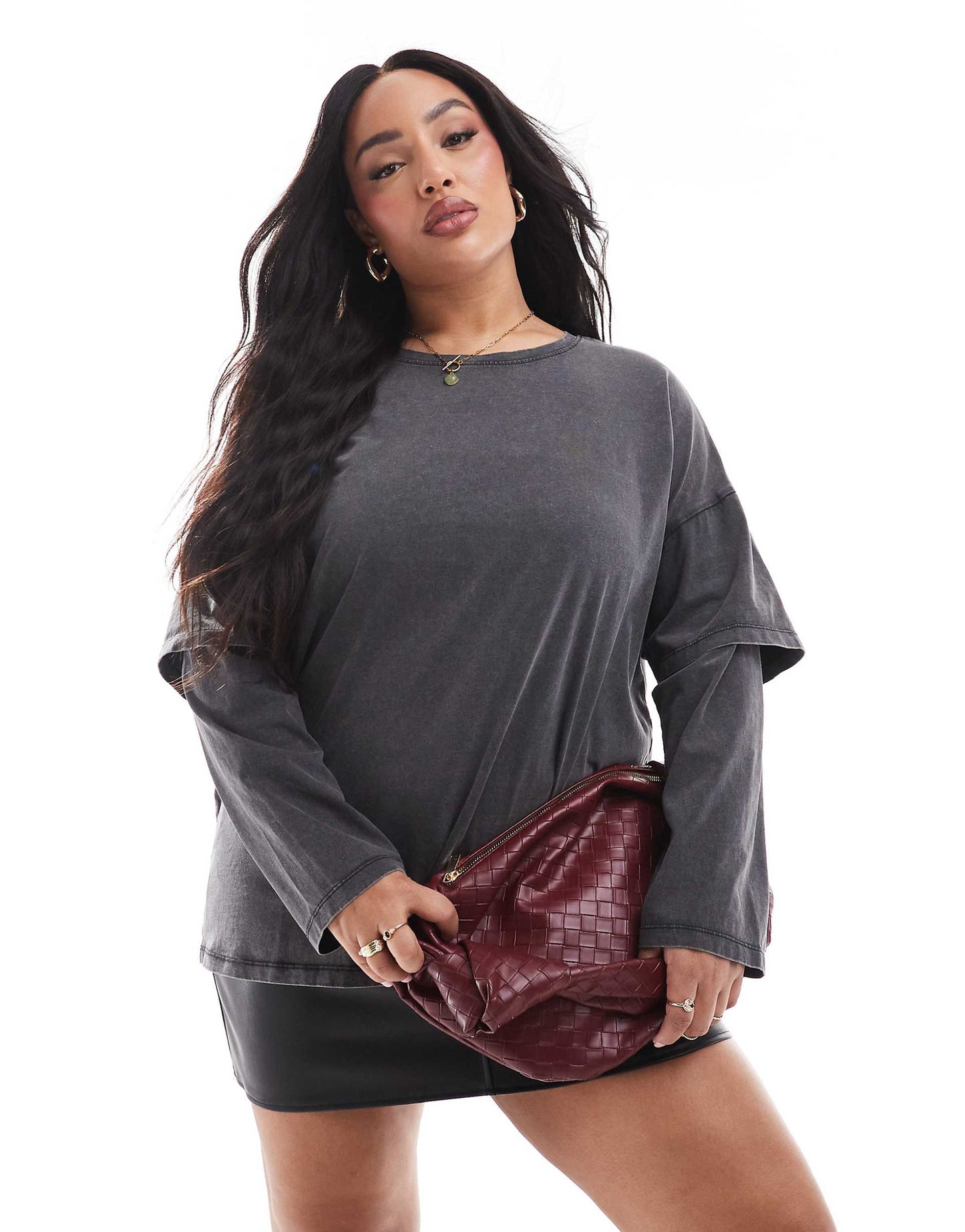 Curve Layered Long Sleeve Top