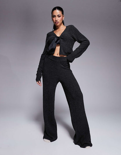 Lounge Sock Wide Leg Trouser