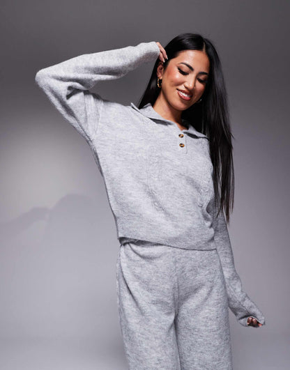 Lounge Cable Knit Jumper And Trouser Set