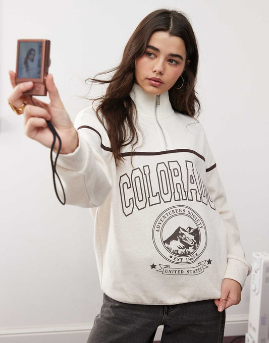 Colorado Half Zip Sweatshirt