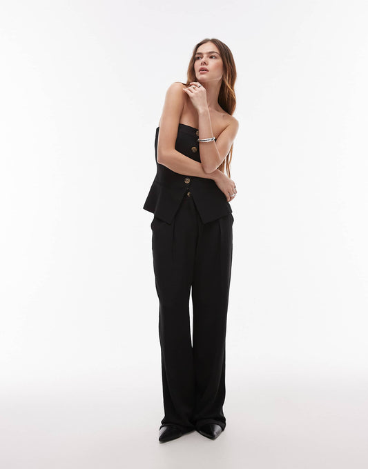 Sebastian Wide Leg Linen Trouser Co-Ord