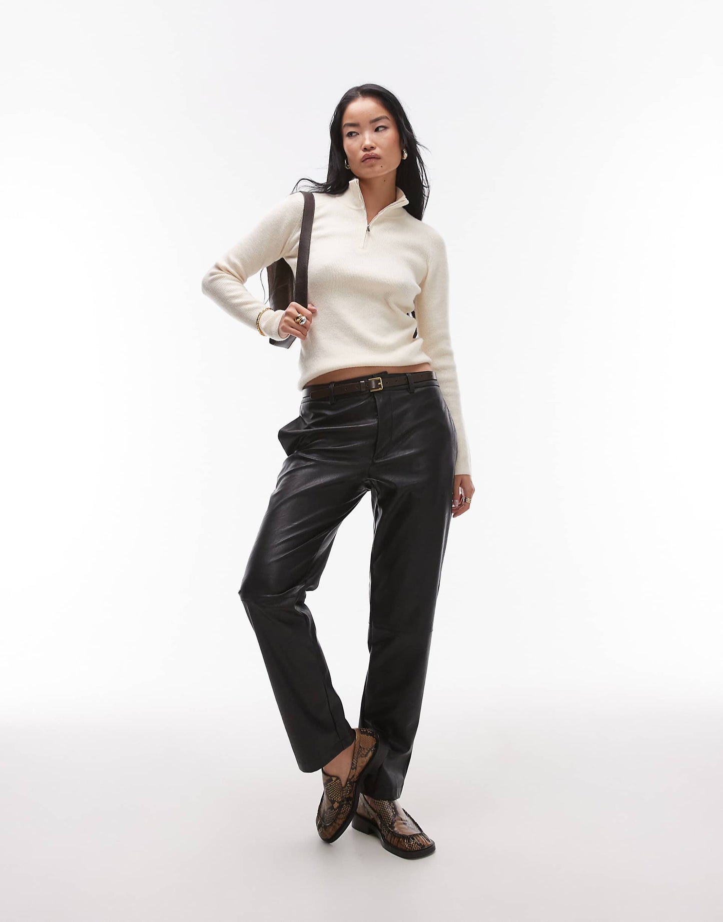 Half Zip Slim Jumper