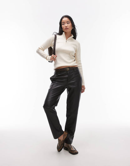 Half Zip Slim Jumper