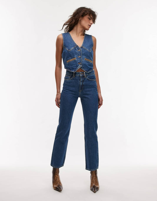 Cord Pocket Detail Slim Leg Jeans Co-Ord