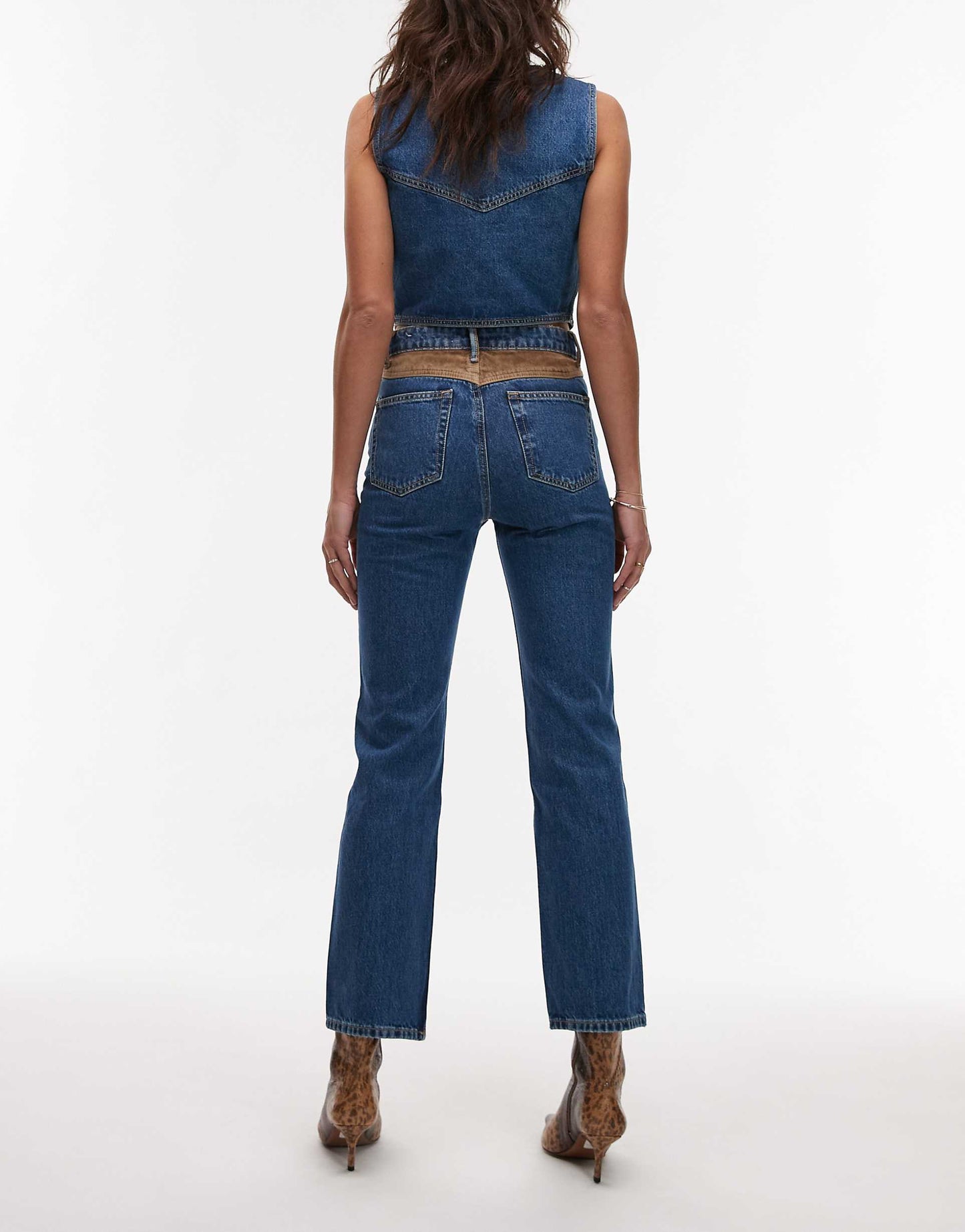 Cord Pocket Detail Slim Leg Jeans Co-Ord