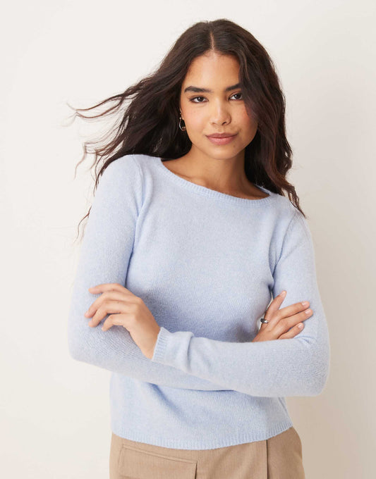Lightweight Boat Neck Jumper