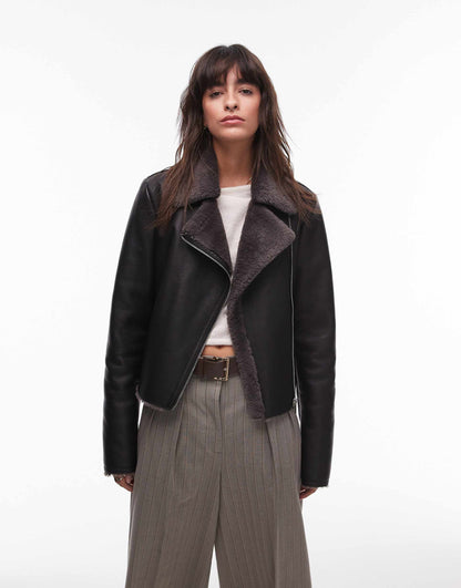 Shearling Aviator Jacket