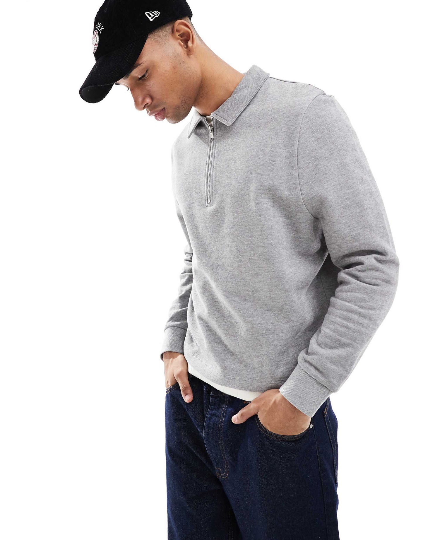 Boxy Sweatshirt With Zip