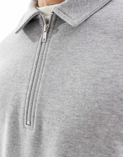 Boxy Sweatshirt With Zip