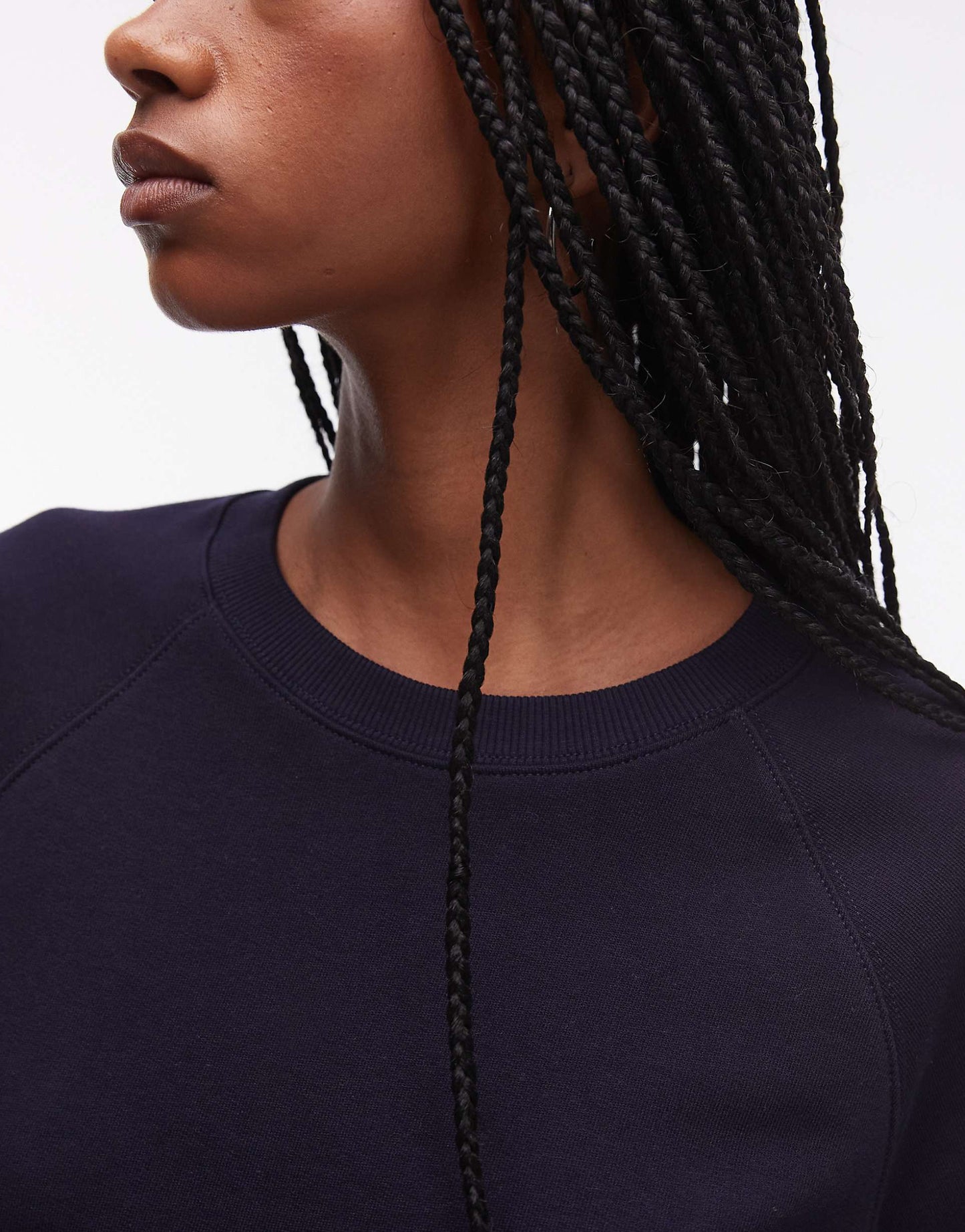 Soft Crew Neck Terry Sweatshirt