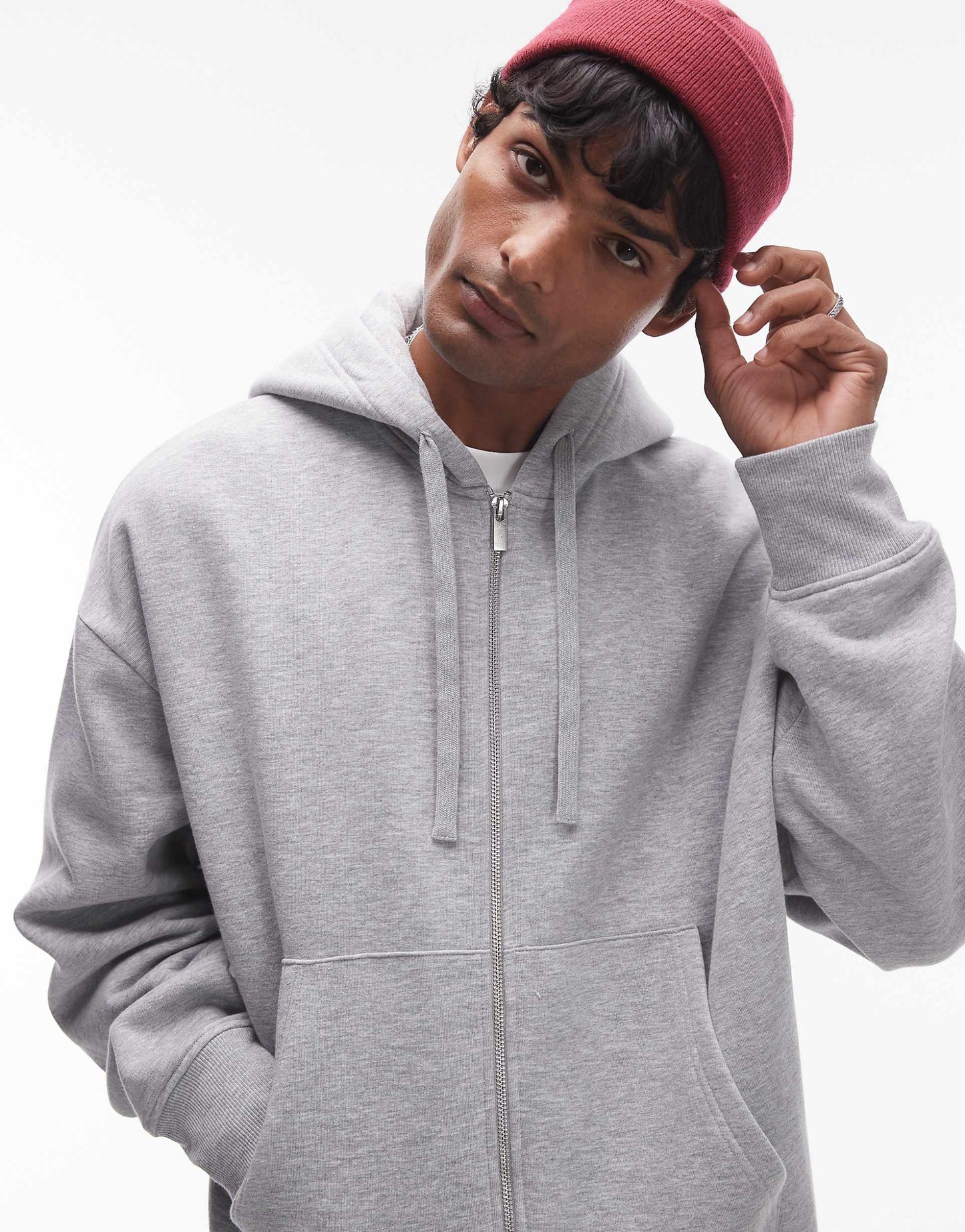 Oversized Fit Full Zip Hoodie