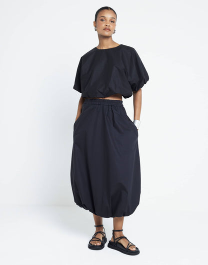Bubble Midi Skirt